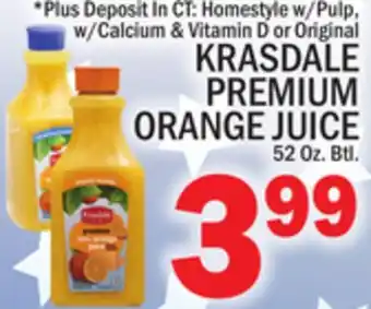 C Town KRASDALE PREMIUM ORANGE JUICE offer