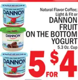 C Town DANNON FRUIT ON THE BOTTOM YOGURT offer