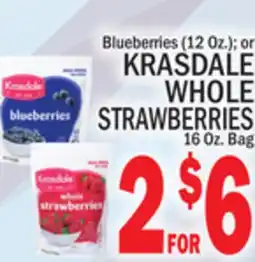 C Town KRASDALE WHOLE STRAWBERRIES 16 Oz. Bag offer