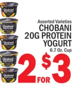 C Town CHOBANI 20G PROTEIN YOGURT offer
