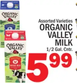 C Town ORGANIC VALLEY MILK offer