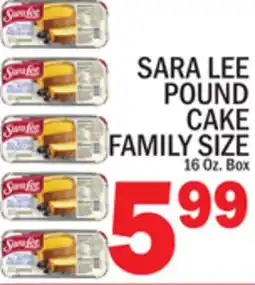 C Town SARA LEE POUND CAKE FAMILY SIZE offer