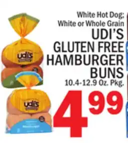 C Town UDI'S GLUTEN FREE HAMBURGER BUNS offer