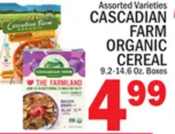 C Town CASCADIAN FARM ORGANIC CEREAL offer