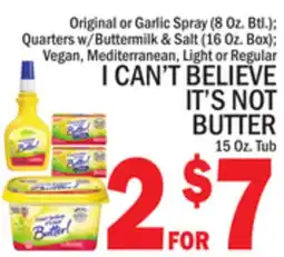 C Town I CAN'T BELIEVE IT'S NOT BUTTER offer