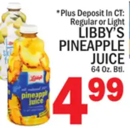 C Town LIBBY'S PINEAPPLE JUICE offer