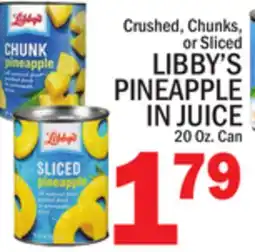 C Town LIBBY'S PINEAPPLE IN JUICE offer
