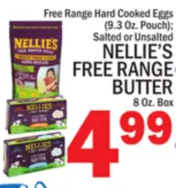 C Town NELLIE'S FREE RANGE BUTTER, 8 Oz. Box offer