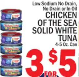 C Town CHICKEN OF THE SEA SOLID WHITE TUNA offer