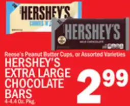 C Town HERSHEY'S EXTRA LARGE CHOCOLATE BARS offer