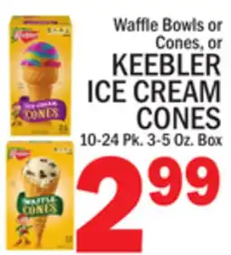 C Town KEEBLER ICE CREAM CONES offer