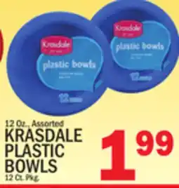 C Town KRASDALE PLASTIC BOWLS offer