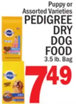 C Town PEDIGREE DRY DOG FOOD offer