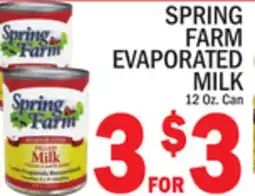 C Town SPRING FARM EVAPORATED MILK offer