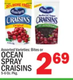 C Town OCEAN SPRAY CRAISINS offer