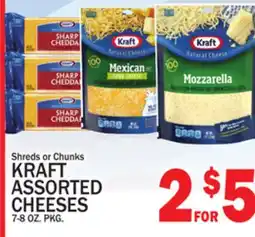 C Town KRAFT ASSORTED CHEESES offer