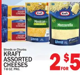 C Town KRAFT ASSORTED CHEESES offer