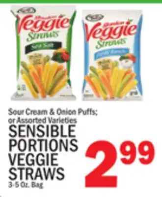 C Town SENSIBLE PORTIONS VEGGIE STRAWS offer