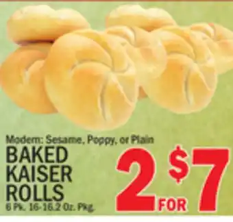 C Town BAKED KAISER ROLLS offer