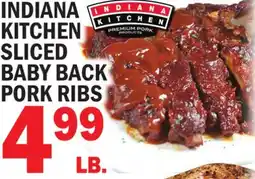 C Town INDIANA KITCHEN SLICED BABY BACK PORK RIBS offer
