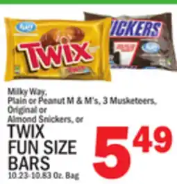 C Town TWIX FUN SIZE BARS offer