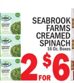 C Town SEABROOK FARMS CREAMED SPINACH offer