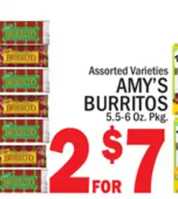 C Town AMY'S BURRITOS offer
