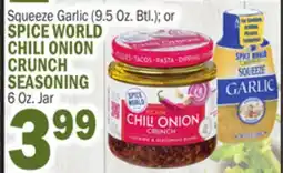 C Town SPICE WORLD CHILI ONION CRUNCH SEASONING, 6 Oz. Jar offer