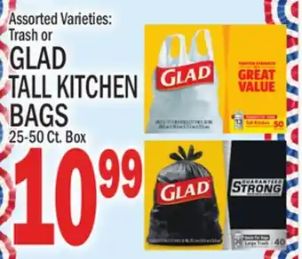 C Town GLAD TALL KITCHEN BAGS offer
