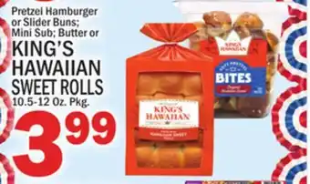 C Town KING'S HAWAIIAN SWEET ROLLS offer