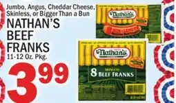 C Town NATHAN'S BEEF FRANKS offer