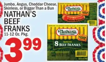C Town NATHAN'S BEEF FRANKS offer