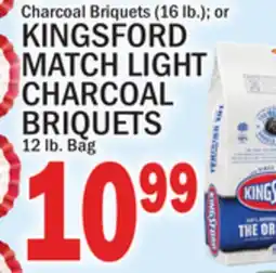 C Town KINGSFORD MATCH LIGHT CHARCOAL BRIQUETS, 12 lb. Bag offer