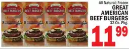 C Town GREAT AMERICAN BEEF BURGERS offer