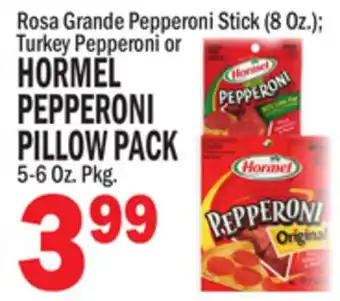 C Town HORMEL PEPPERONI PILLOW PACK offer