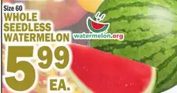 C Town WHOLE SEEDLESS WATERMELON offer