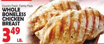 Bravo Supermarkets WHOLE BONELESS CHICKEN BREAST offer