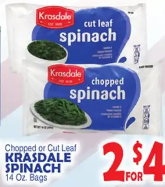 Bravo Supermarkets KRASDALE SPINACH offer
