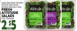 Bravo Supermarkets ATTITUDE SALADS offer