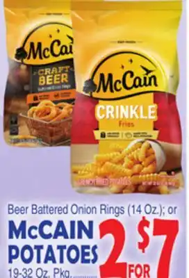 Bravo Supermarkets McCAIN POTATOES 19-32 Oz. Pkg offer