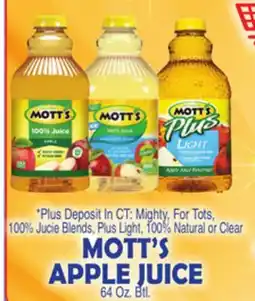 Bravo Supermarkets MOTT'S APPLE JUICE offer