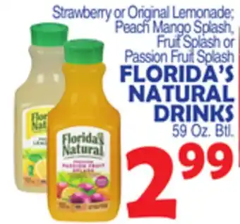 Bravo Supermarkets FLORIDA'S NATURAL DRINKS offer