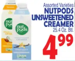 Bravo Supermarkets NUTPODS UNSWEETENED CREAMER offer