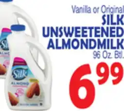 Bravo Supermarkets SILK UNSWEETENED ALMONDMILK offer