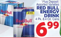 Bravo Supermarkets RED BULL ENERGY DRINK offer