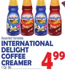 Bravo Supermarkets INTERNATIONAL DELIGHT COFFEE CREAMER offer