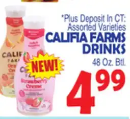 Bravo Supermarkets CALIFIA FARMS DRINKS offer