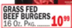Bravo Supermarkets GRASS FED BEEF BURGERS offer
