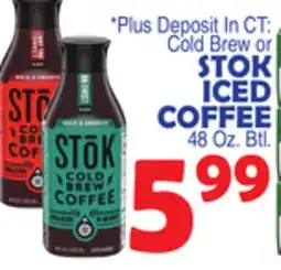 Bravo Supermarkets STOK COLD BREW OR ICED COFFEE offer