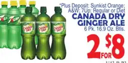 Bravo Supermarkets CANADA DRY GINGER ALE offer